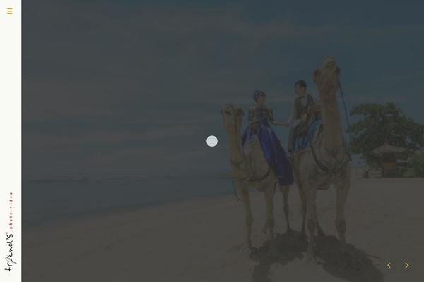 Friends theme site design template sample