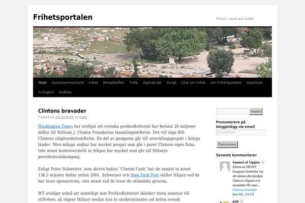 Site using Better WordPress Recent Comments plugin