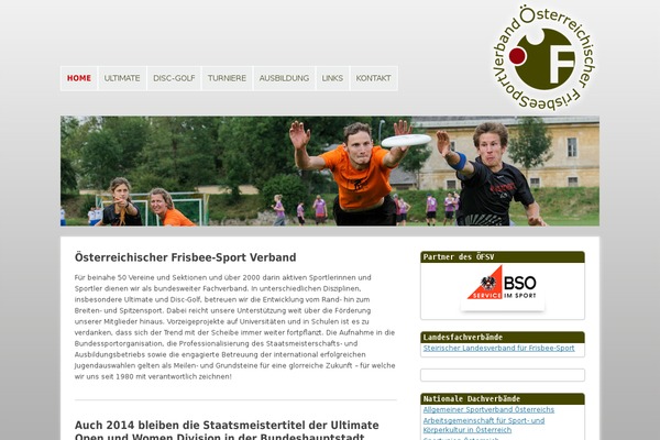 frisbeeverband.at site used Oefsv