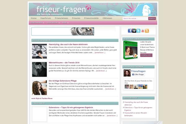 Lifestyle theme site design template sample