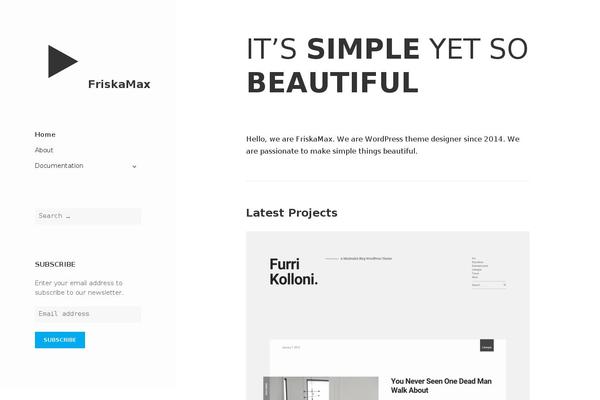 Twentyfifteen Child theme site design template sample