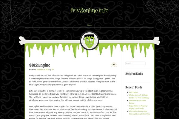 Monster theme site design template sample