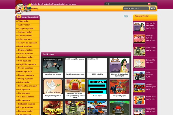 Oyun Kenti theme site design template sample