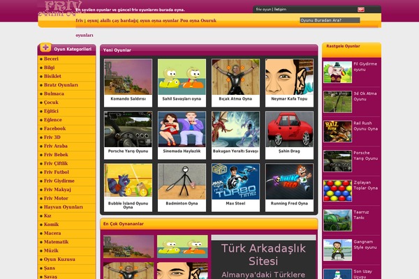 Oyun Kenti theme site design template sample
