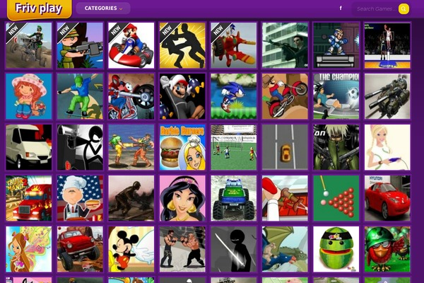 Myfriv theme site design template sample