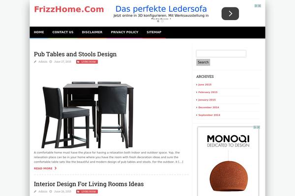 SABINA theme site design template sample