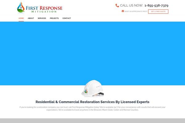 Construction theme site design template sample