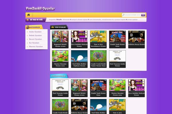 Gameportal theme site design template sample