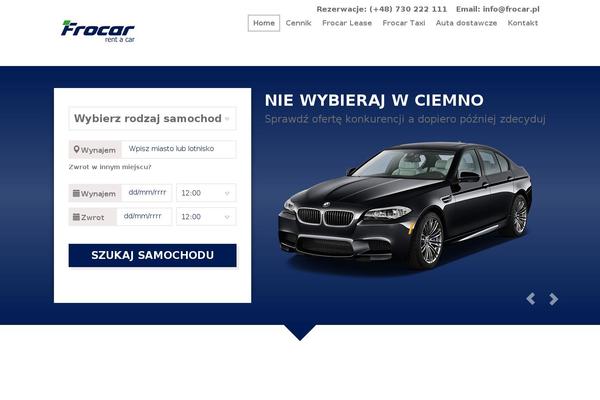 Carrental theme site design template sample