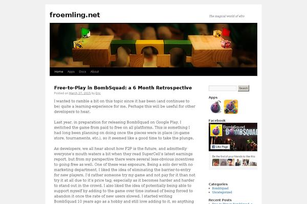 Twentyfourteen Child theme site design template sample