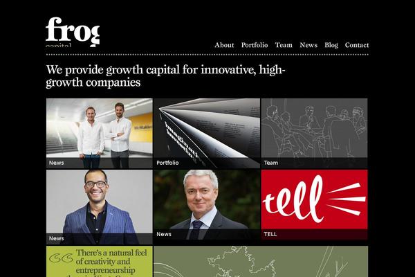 frog theme websites examples