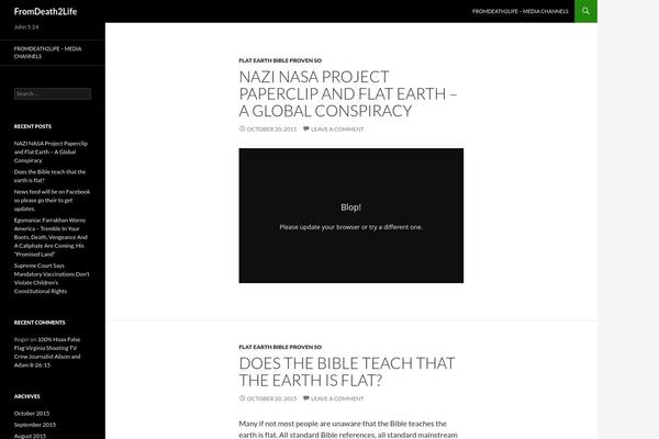 Twenty Fourteen theme site design template sample