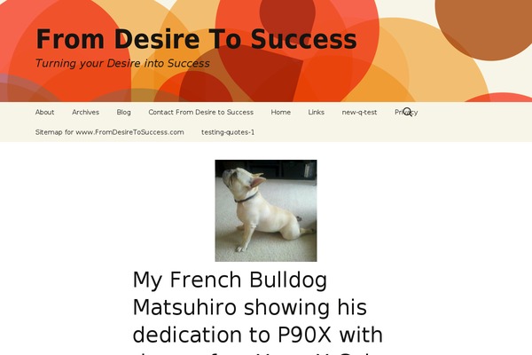fromdesiretosuccess.com site used La-theme