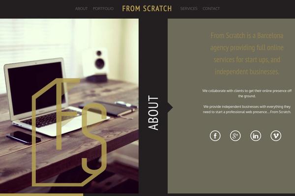 Acid theme site design template sample