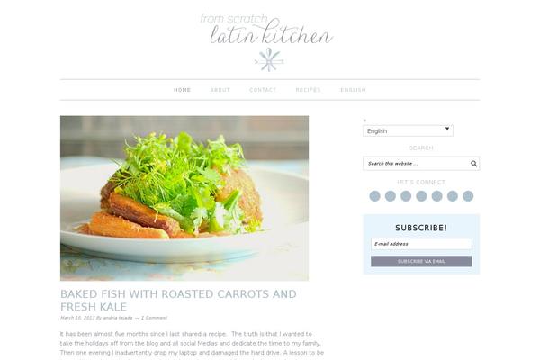 Foodie Pro theme site design template sample