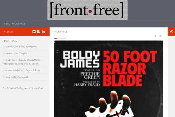 Hueman theme site design template sample