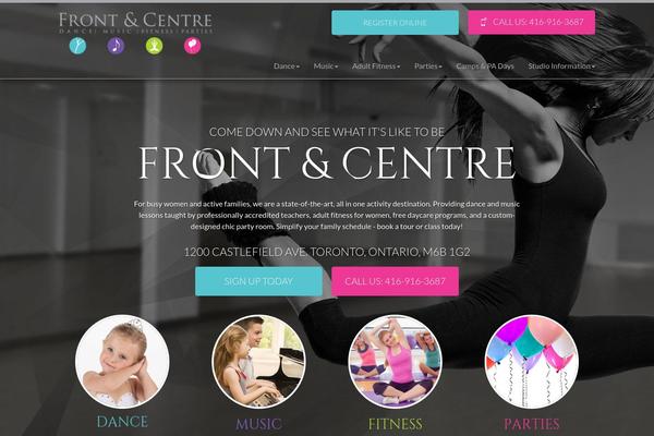 frontandcentredance.com site used Uxi