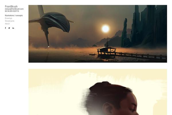 frontbrush.com site used Solofolio