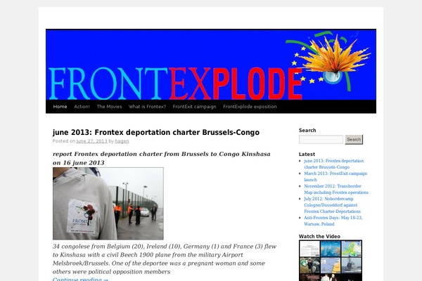 frontexplode.eu site used Twenty Ten