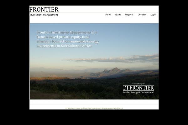 Fim theme site design template sample