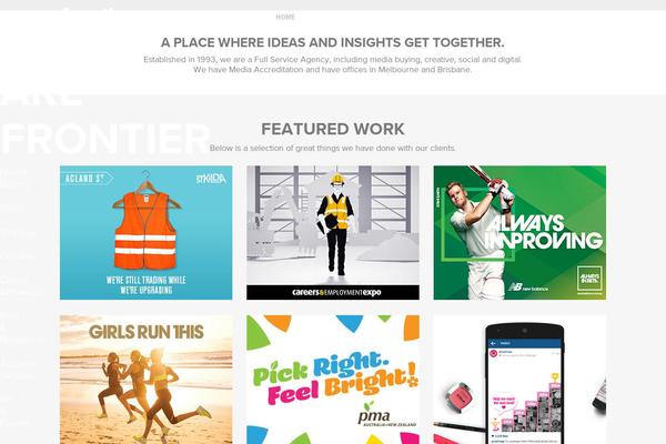 Frontier theme site design template sample