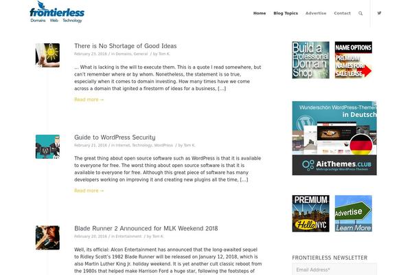 Examiner theme site design template sample