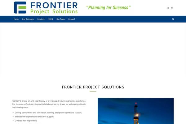 Frontier theme site design template sample