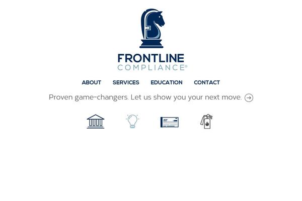 Frontline theme site design template sample