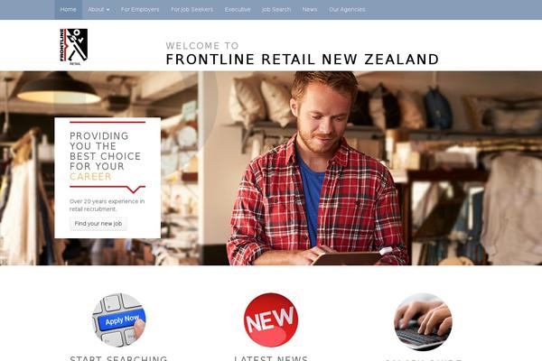 Frontline theme site design template sample