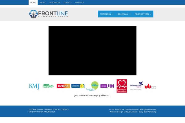 frontline-child theme websites examples