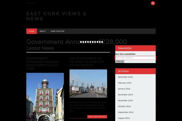 The Newswire theme site design template sample