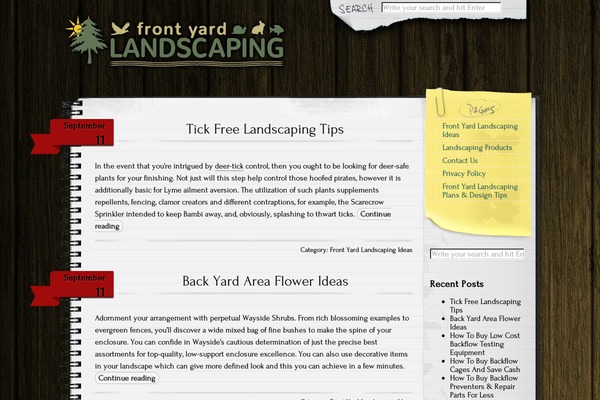 Anarcho Notepad theme site design template sample