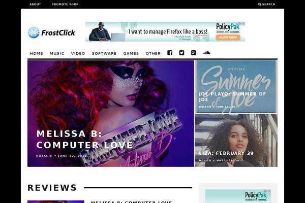 15Zine Child theme site design template sample
