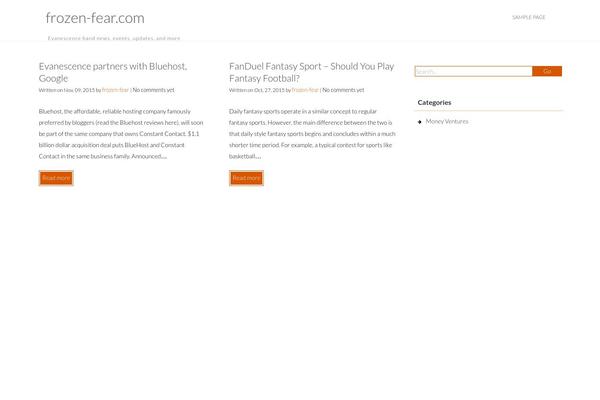 Afford theme site design template sample