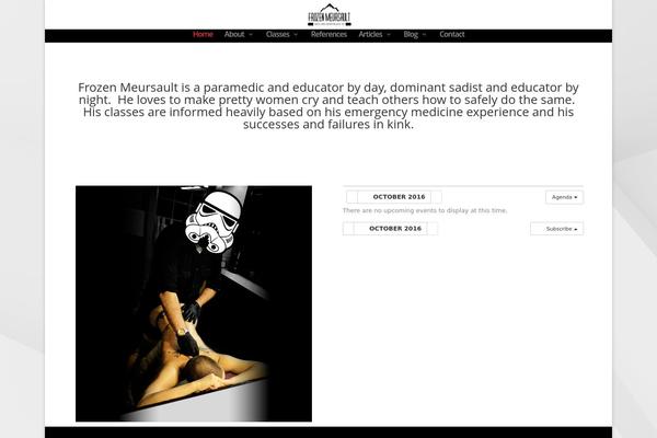 Divi Child theme site design template sample