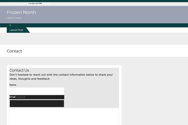 frozennorth.org site used Max-news