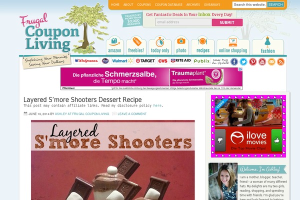 Frugal theme site design template sample
