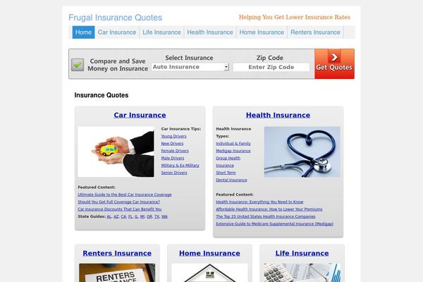 frugalinsurancequotes.com site used Frugal