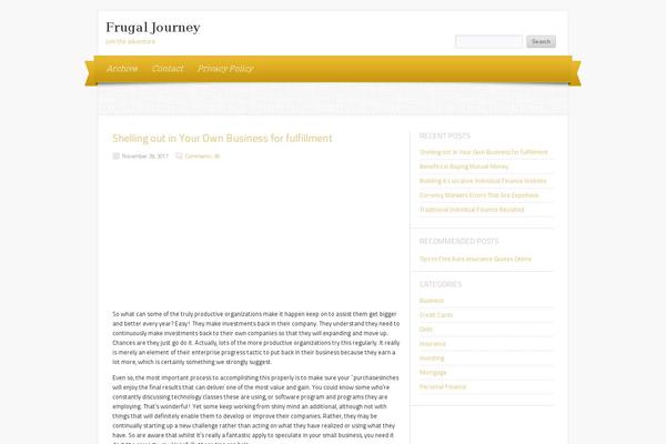 WordPress website example screenshot