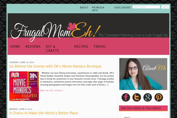frugalmomeh.com site used Birch-trellis