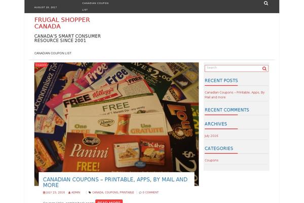 frugalshopper.ca site used Supernewspro
