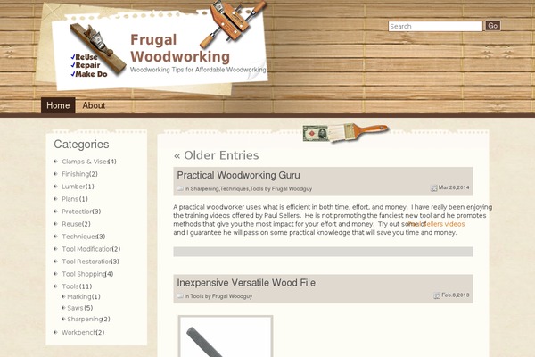 Wood is Good theme site design template sample