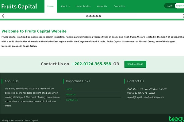 fruits theme websites examples