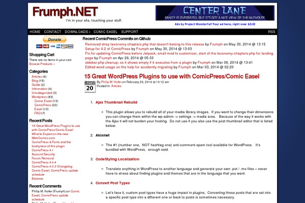 ComicPress theme site design template sample