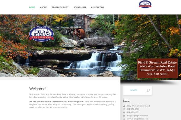 Wp Estate theme site design template sample