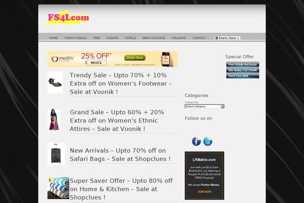 Site using Cool-fade-popup plugin
