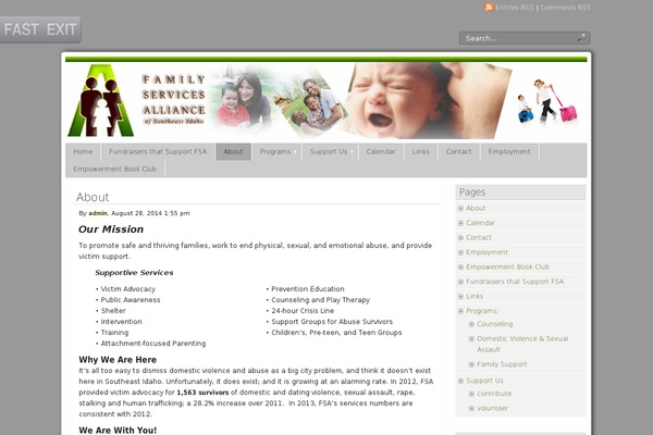 Panorama theme site design template sample