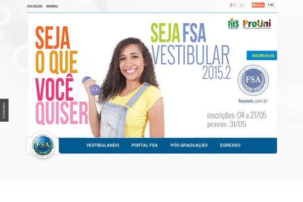 fsanet.com.br site used Fsanet