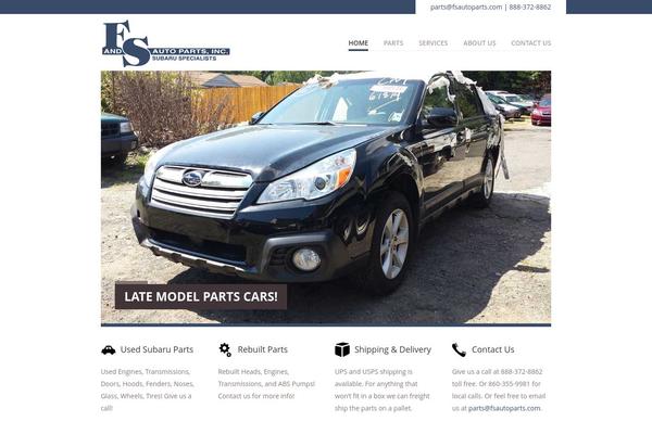 Vanguard theme site design template sample