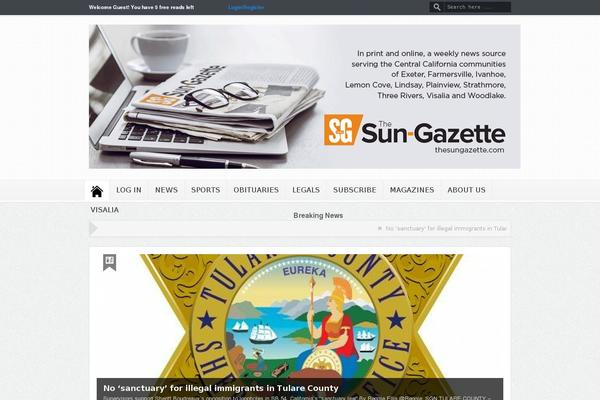 GoodNews theme site design template sample